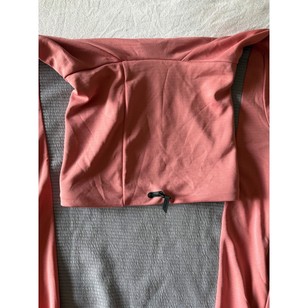 On Running Weather Shirt Womens L Coral Grey High Neck Pullover Top Gorpcore - Picture 10 of 10